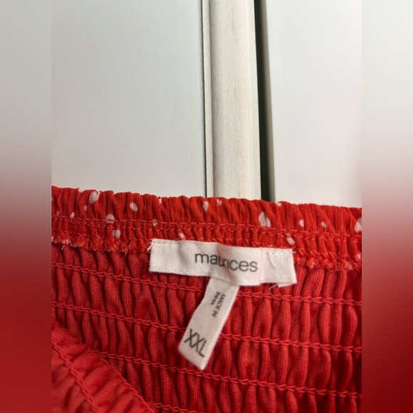 Maurice’s Red and white dress flowy Maurice’s XXL - Picture 4 of 4